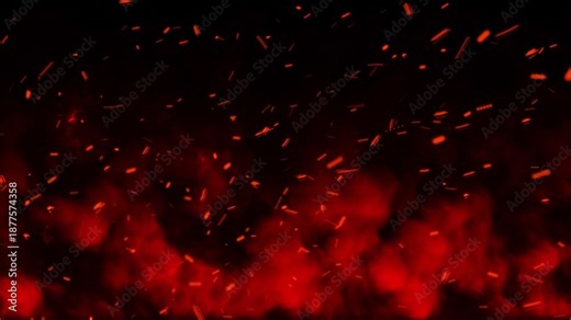 fire embers Particles 4k, Flying embers, bonfire sparkles overlay background and flames, Fiery Orange Bonfire Particles Over Black Background. bonfire flares, dusty glowing hot fire particle,