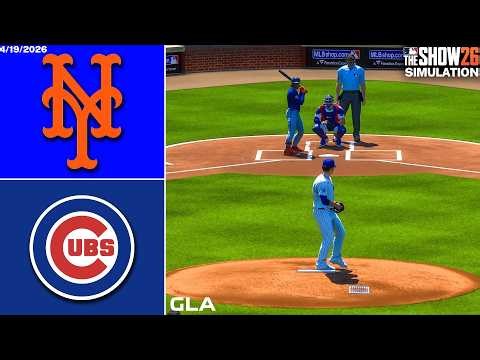 Cubs vs. Mets Simulation | 4/19/26 | MLB The Show 26 PS5 Gameplay