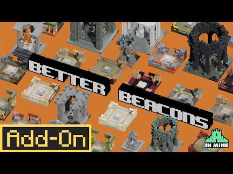 30+ NEW BEACONS in Minecraft Bedrock! Better Beacons Add-On