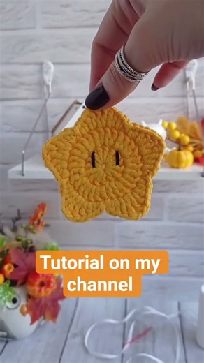 How to crochet a cute star garland! Full tutorial out now ⭐✨