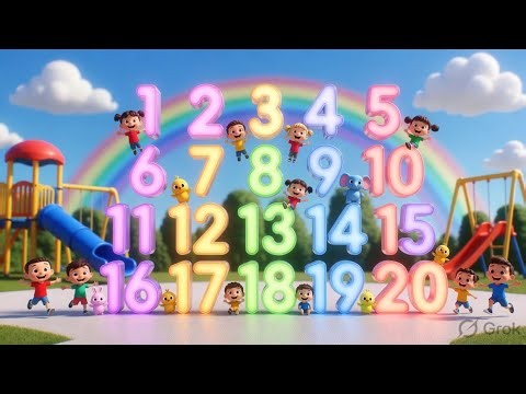Count to 20 with Me! 🎵 Big Colorful Numbers for Kids