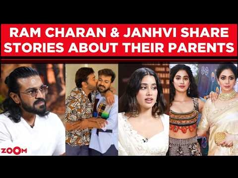 Peddi Stars Ram Charan and Janhvi Kapoor Share Heartwarming Stories About Chiranjeevi and Sridevi