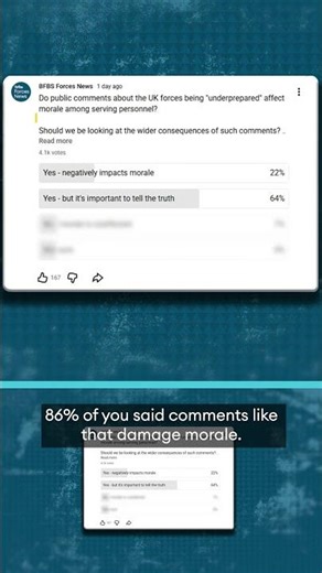 Is UK military readiness row affecting troop morale?