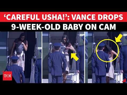 USHA VANCE BABY SCARE! Second Lady Nearly Drops 9-Week-Old Alec Before Alaska Trip | ON CAM