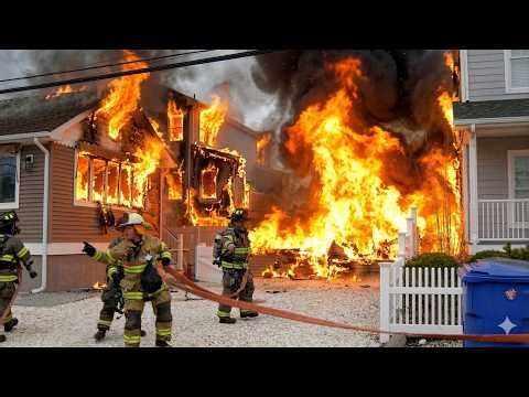 12 Firefighter Rescues Inside Burning Buildings You Won’t Believe | Helmet Cam POV