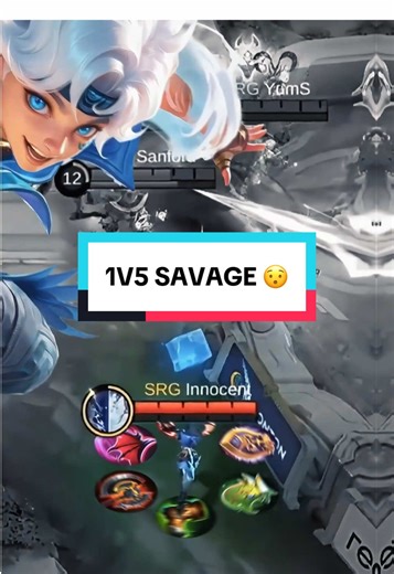 Incredible 1V5 Savage Moment in Mobile Legends