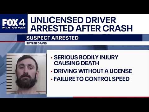 Unlicensed driver arrested after fatal multi-car crash