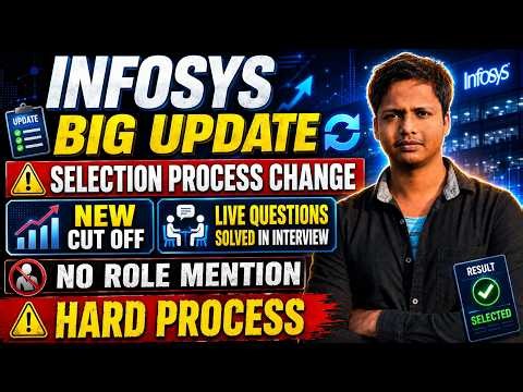 Infosys Big Update | Selection Process Changed, New Cutoff, Live Interview Questions & Hard Process