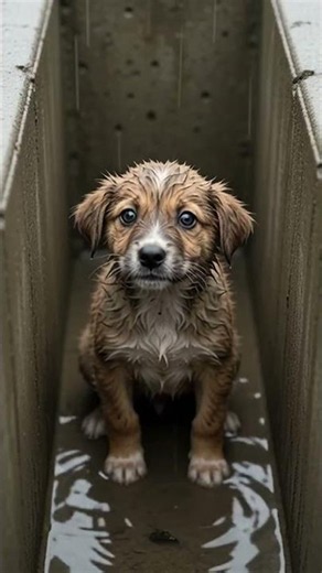 🐕 Rescuing A Puppy From A Storm Drain#shorts #shortvideo #viralvideo