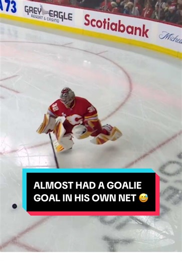 Near Goalie Mistake in NHL