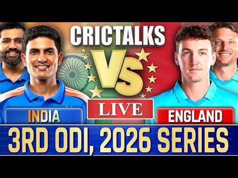 🔴 Live: IND vs ENG, 3rd ODI, 2026 Series, Cricket Live Match Today, Live Score Commentary - 24 Over