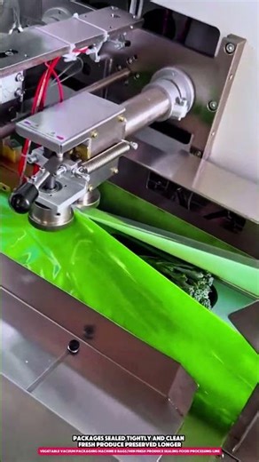 Vegetable Vacuum Packaging Machine 8 Bags/min Fresh Produce Sealing Food Processing Line