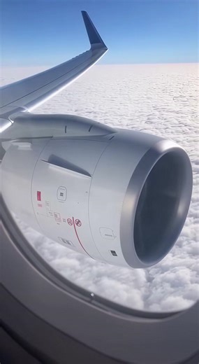 Terrifying Mid-Air Engine Failure Captured By Passenger On Commercial Flight ------------ ----------- ------------- This harrowing footage captures the exact moment a large commercial airliner experienced a catastrophic structural failure mid-flight while carrying over two hundred passengers. Filmed from a window seat positioned just behind the wing, the video begins with a deceptive sense of calm as the plane cruises high above a thick layer of white clouds in the bright midday sun. However, th