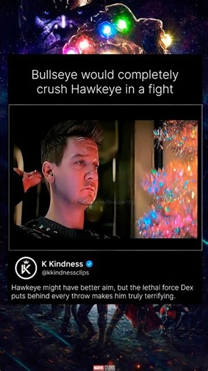 Why Bullseye Beats Hawkeye Every Single Time 💀 #Marvel #Daredevil