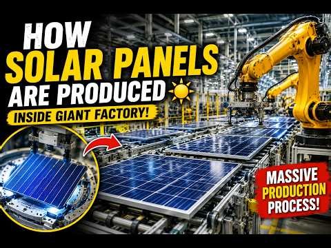 How Solar Panels Are Made in Giant Factories ☀️