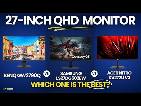 BenQ GW2790Q vs Samsung Odyssey G5 LS27DG502EW vs Acer Nitro XV272U V3 | Best 1440p Monitor Here?