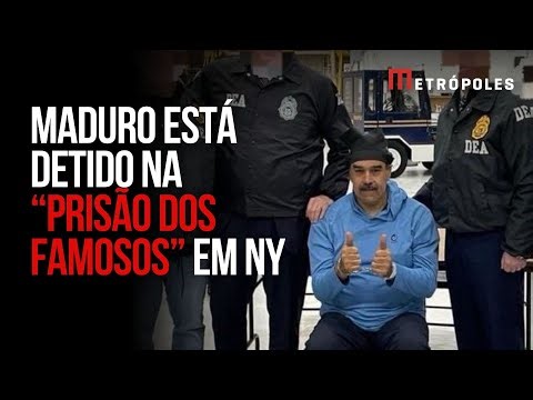 Nicolás Maduro passa a noite na “prisão dos famosos”, em Nova York