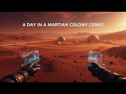 A Day in a Martian Colony (2080)