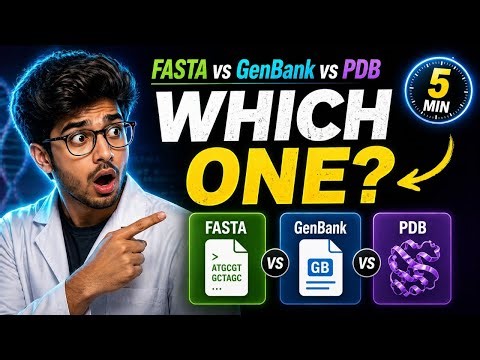 FASTA vs GenBank vs PDB – Which Format Do You Actually Need? in 5 min #bioinformatics