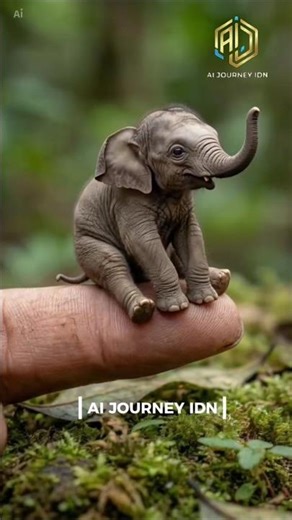 Ini Terlalu Imut 😭An Elephant This Small Can Stand on My Finger?!” 😱🐘#elephant#tinyanimals#shorts