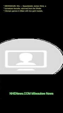 KEWASKUM, Wis. — Speedskater Jordan Stolz, a hometown favorite, returned from the Winter Olympic gam