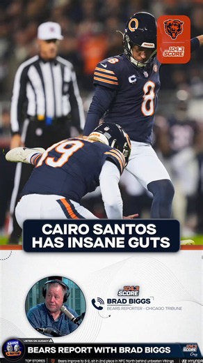 .@BradBiggs shares details on a fun back-and-forth he had with Cairo Santos in the locker room after the Bears' win.Needless to say, Santos has guts and confidence. https://t.co/ZVGVS43dJ7