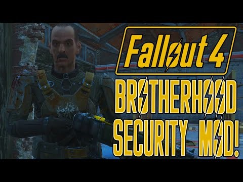 Fallout 4 Brotherhood Diamond City Guards Mod Playthrough & Review!
