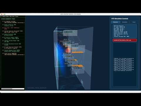 Building a Data Center Digital Twin with AI & CFD (OpenGL, PyQt6)