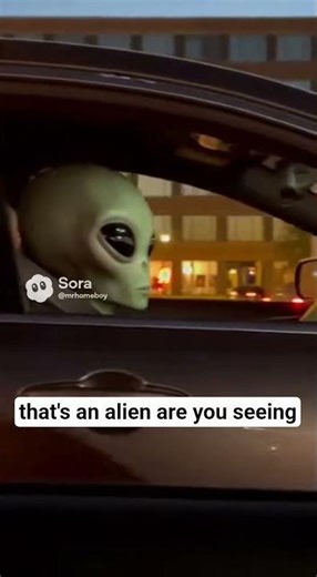 HE JUST LOOKED AT ME!! 👽😱 ALIEN CAUGHT DRIVING ON HIGHWAY (NOT A PRANK!)