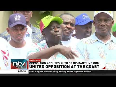 United Opposition accuses Ruto of working to weaken, dismantle ODM ahead of 2027 elections