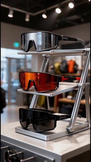 Get ready to embrace the sun with this stylish sports sunglasses series that brings an unprecedented cool experience! The top silver mirrored pair features lenses that shine like mirrors, perfectly blocking UV rays while boosting your street fashion index. The middle orange-red style has fiery lenses with a gradient effect, like a sunset glow, ideal for cycling or outdoor adventures, making you the center of attention. The bottom black one is classic and understated yet full of power, with deep 