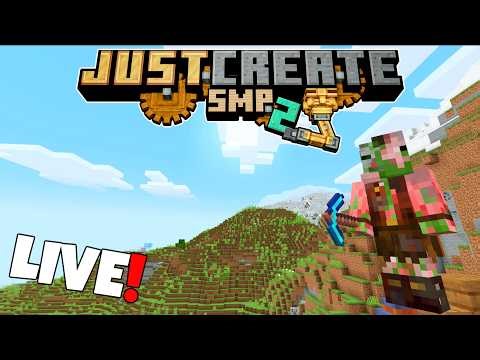 🔴BRAND NEW WORLD! Minecraft Survival Create Mod! Just Create SMP #1