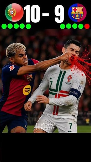 Portugal Vs FC Barcelona || PENALTY SHOOTOUT ||🤯🔥 IMAGINARY MATCH 2030 ||🥶 #football #shorts #cr7