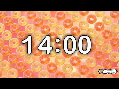 14 Minute Timer ⏱️ | No Background Music | 🍑 Y2K Gummy Peach Rings
