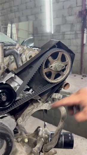 Setting Timing Marks the Right Way! 🔧 #carrepair #automobile #engineblock #mechanic