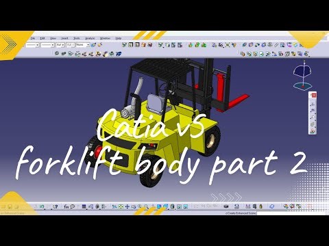 CATIA V5 Forklift Body Design Part 2 | 3D Modeling Tutorial for Beginners #cadsoftwaretutorial