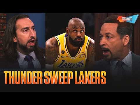 Thunder sweep Lakers with LeBron’s future in question, Was his time in Los Angeles a success? | FTF