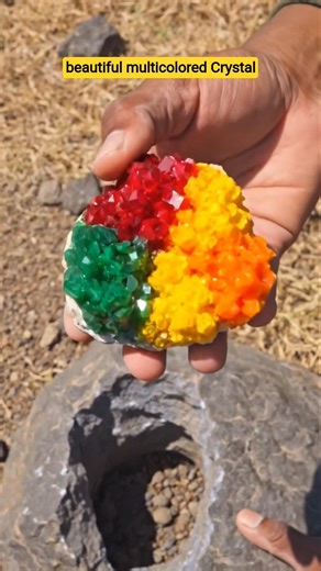 Mysterious Multi Color Crystal Geode Found in Massive Rock 💎 | Diamond Hunter