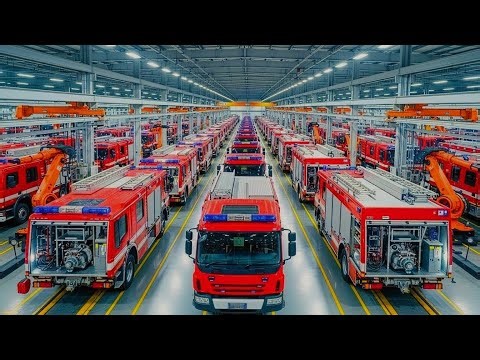 How Modern Fire Trucks Are Manufactured | Inside the Emergency Vehicle Factory (Full Process)