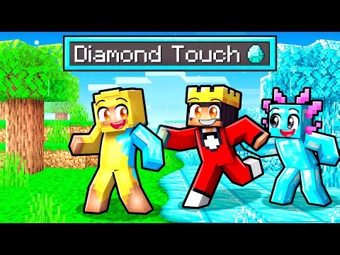 Minecraft BUT What You Touch TURNS TO DIAMOND!