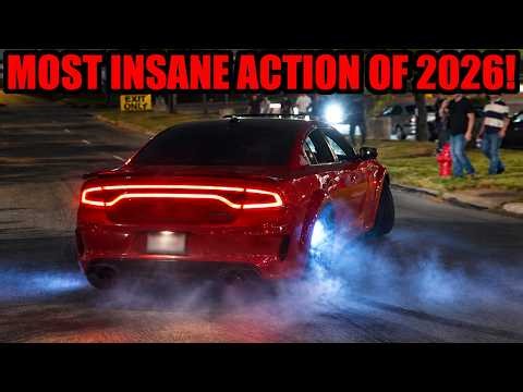 MOST OUT OF CONTROL FULL SENDS OF 2026! (Pure Car Meet Insanity Documentary - Burnouts, Donuts, etc)