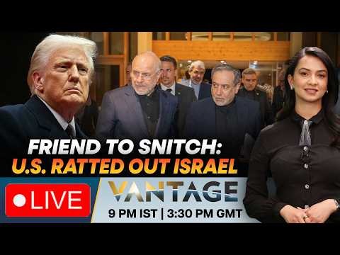 US-Iran War Live: How US Saved Iranian Negotiators From Israeli Assassinations |Vantage on Firstpost