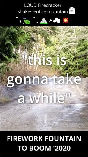 this firecracker was so loud it shook the whole mountain 🏔️