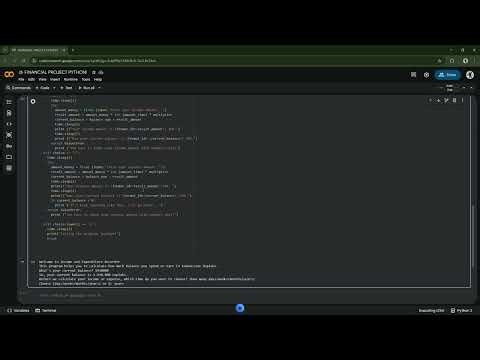 My Python Financial Project Showcase