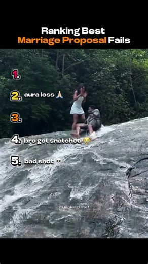 Ranking Best Marriage Proposal Fails #shorts #ranking