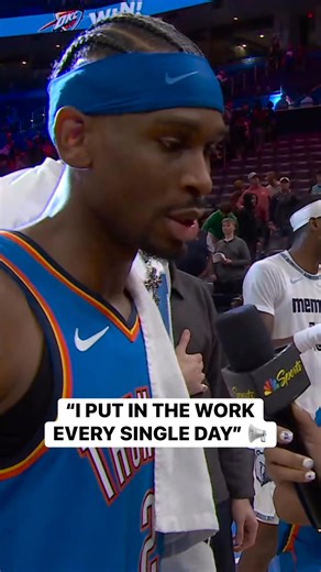 “I put in the work every single day!” 😤 SGA on his 100 straight 20 PTS games! 🗣️ | NBA