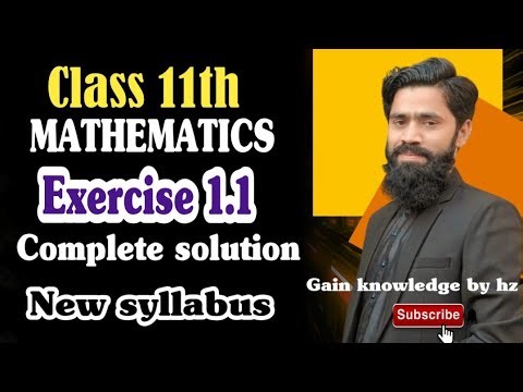 11th math unit 1 solution / 1st year math Exercise 1.1 solution / Class 1st year math chapter 1