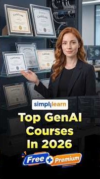 Best GenAI Courses 2026 | Free & Premium Courses to Master Generative AI | #shorts | #simplilearn