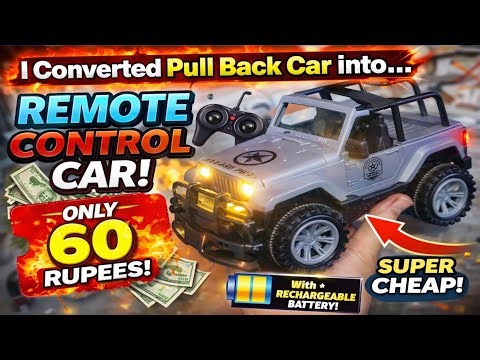 You Won’t Believe This ₹60 Pull Back Toy Car is Now a Remote Control Car!||DIY RC Car Hack#rccarmodi