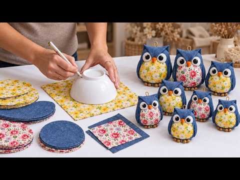 SO Easy! I Made 50 Pairs and Sold in 4 Hours! Super Recycling idea with Leftover fabric